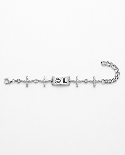 SL Engraved Bracelet (Silver)